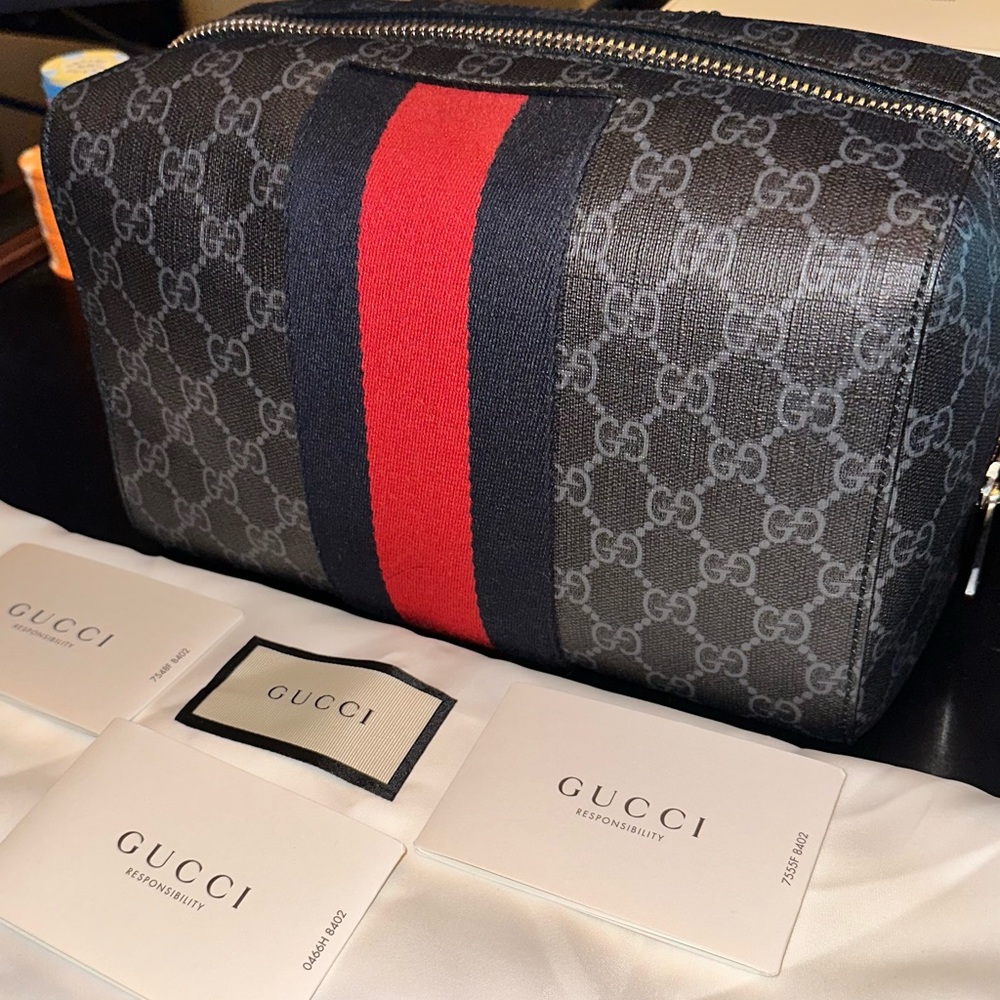 Gucci GG Black Toiletry Case ***MINT CONDITION*** MSRP: $790